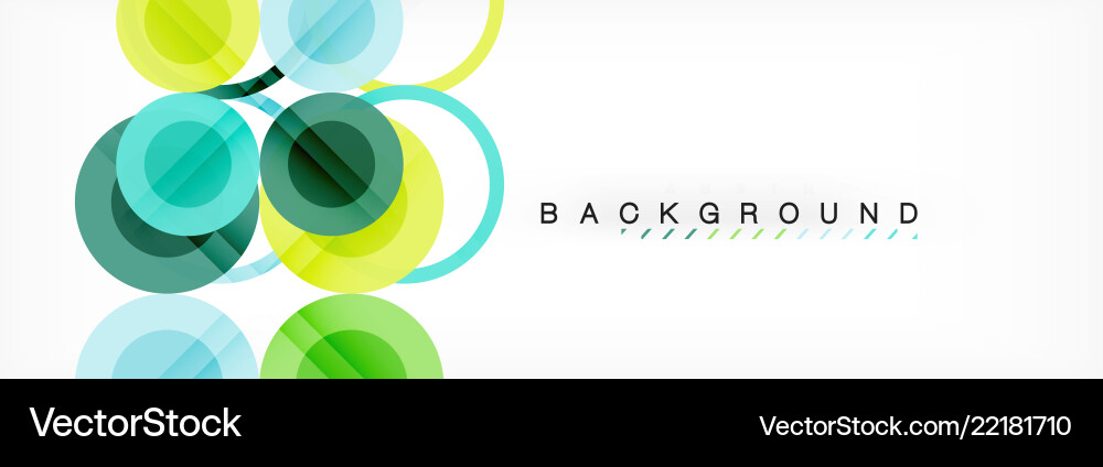 Overlapping circles design background Overlapping circles design background vector image