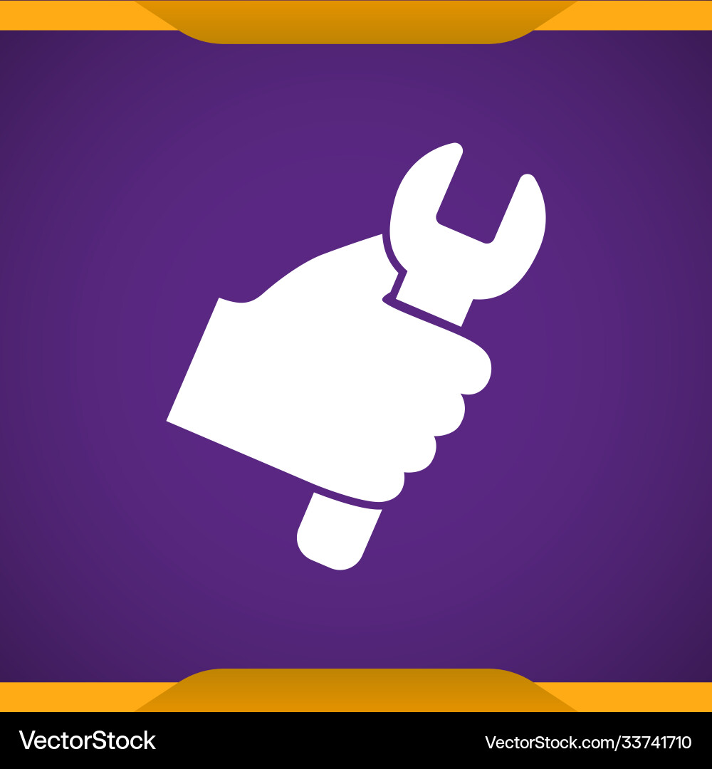 Work tool in hand icon Royalty Free Vector Image