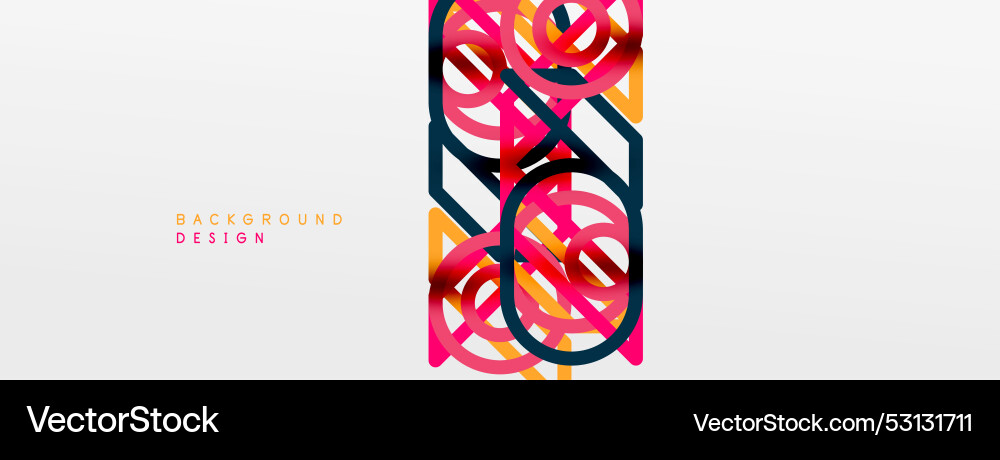 Abstract background - colorful circle lines Abstract background - colorful circle lines Vector Image