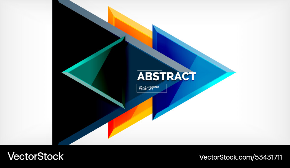 Abstract background - glossy triangles Abstract background - glossy triangles Vector Image