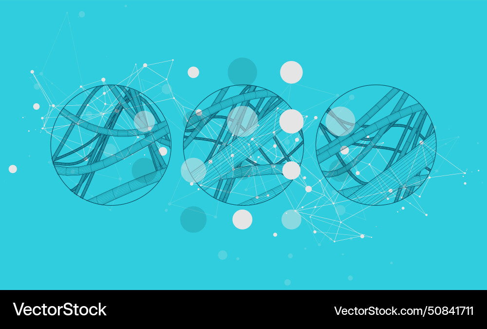 Abstract background with a wireframe dynamic Abstract background with a wireframe dynamic Vector Image