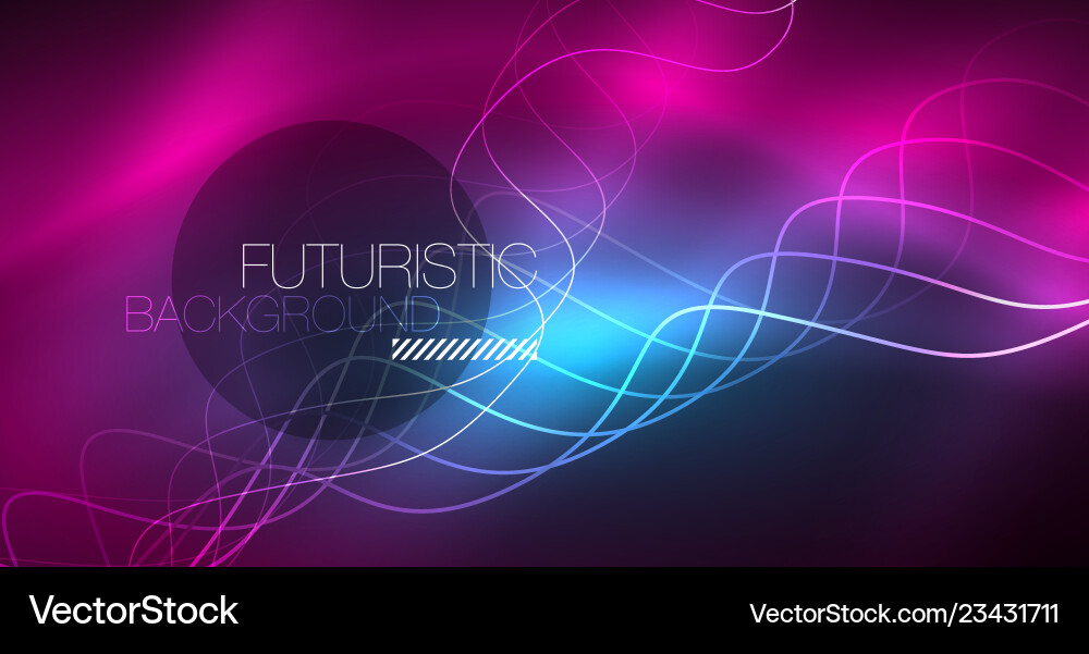 Abstract shiny glowinng color wave design element Abstract shiny glowinng color wave design element Vector Image