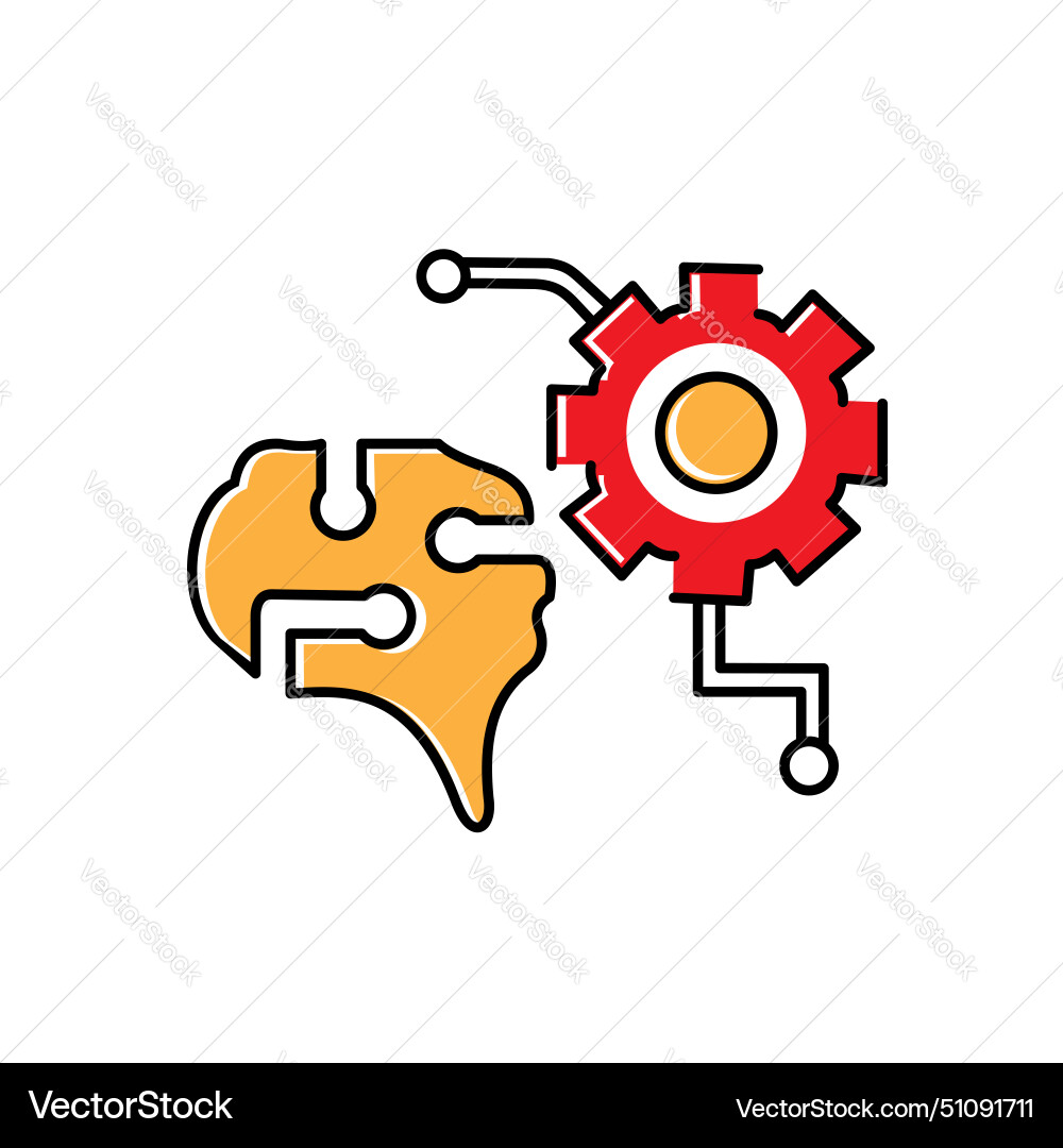 Data pattern discovery icon design vector image