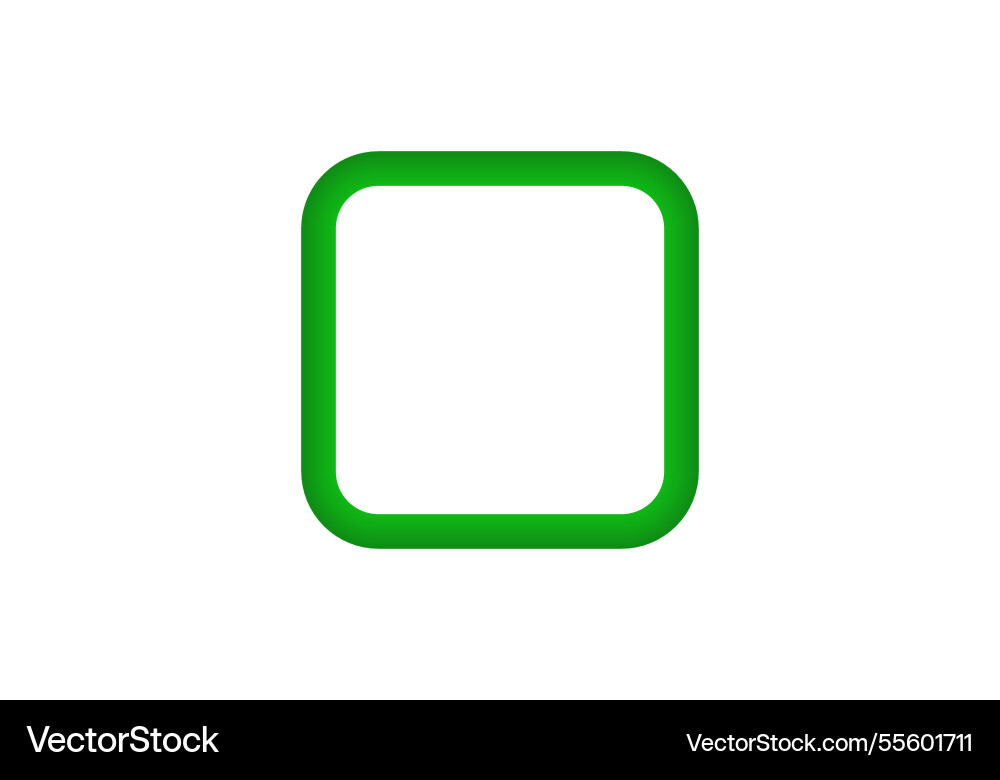 Green checkbox icon with white background vector image