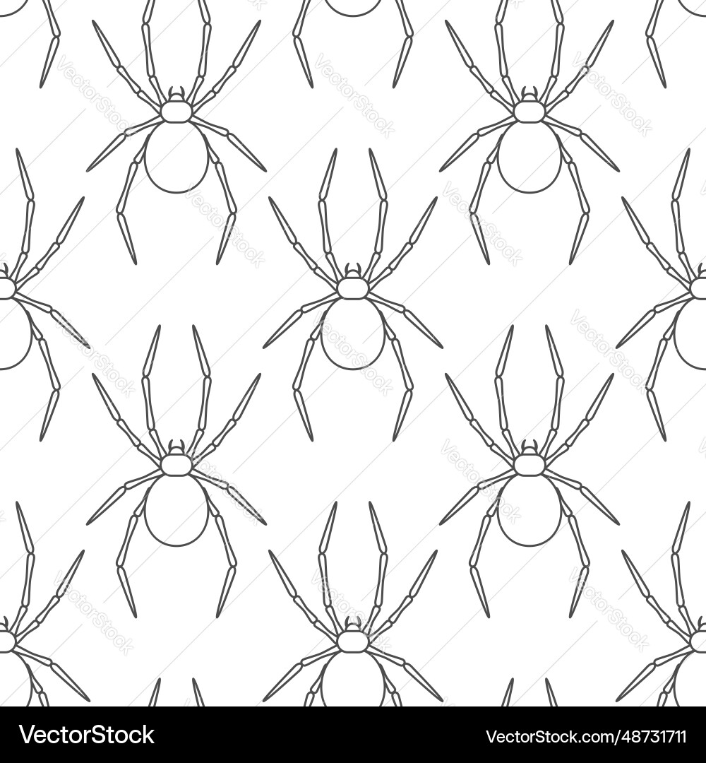 Seamless pattern with spider Seamless pattern with spider vector image