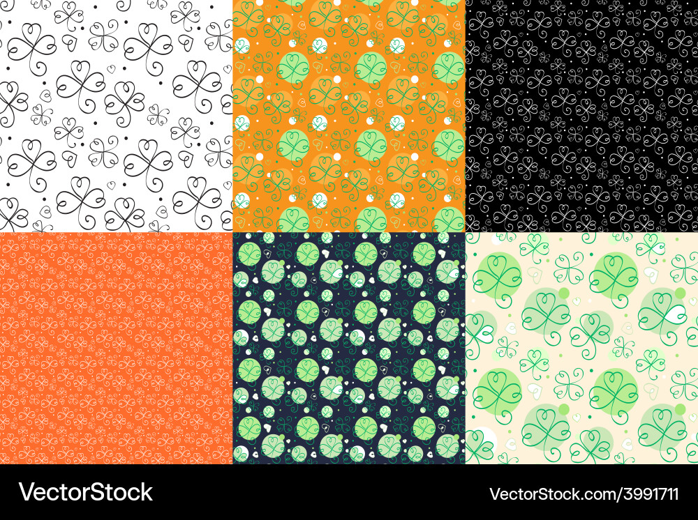 Shamrok pattern Vector Image