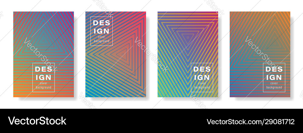Abstract background flat triangles set Abstract background flat triangles set vector image