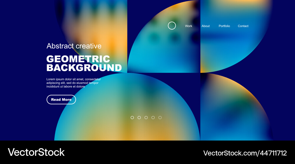 Circles round shapes and lines with fluid Vector Image