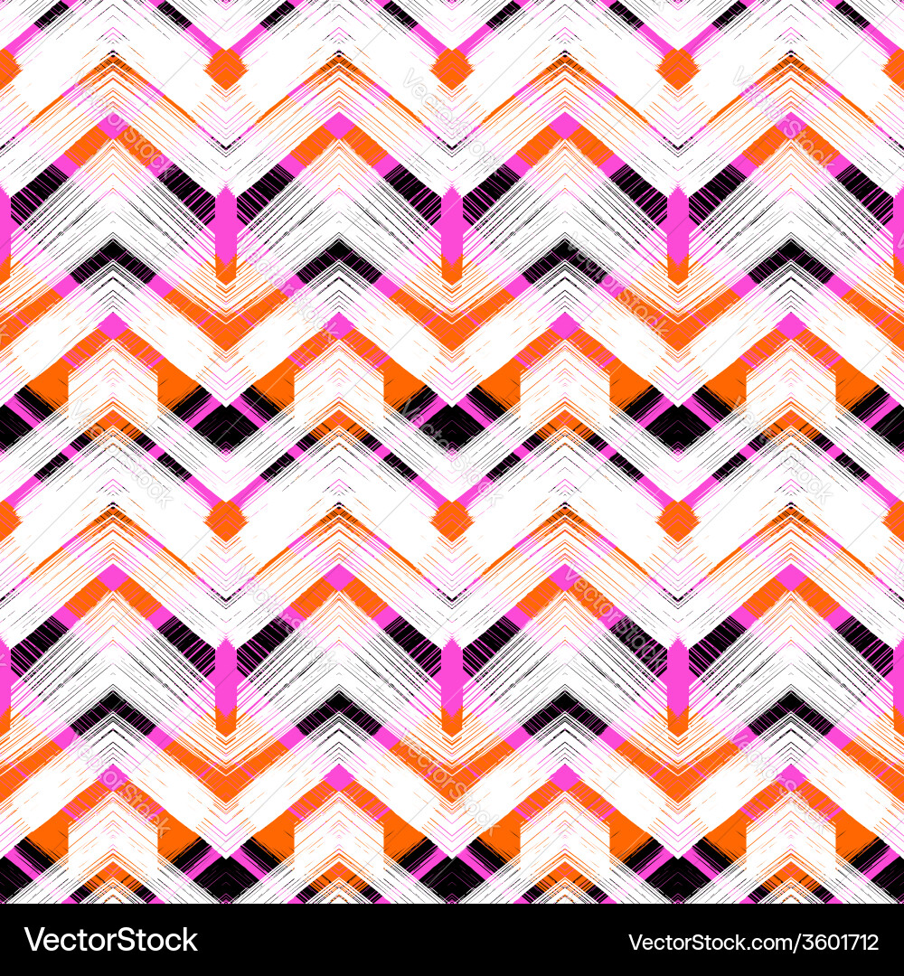 Colorful Zigzag Pattern vector image