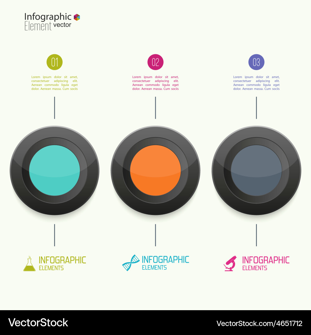 Comparative chart with templates for presentation vector image