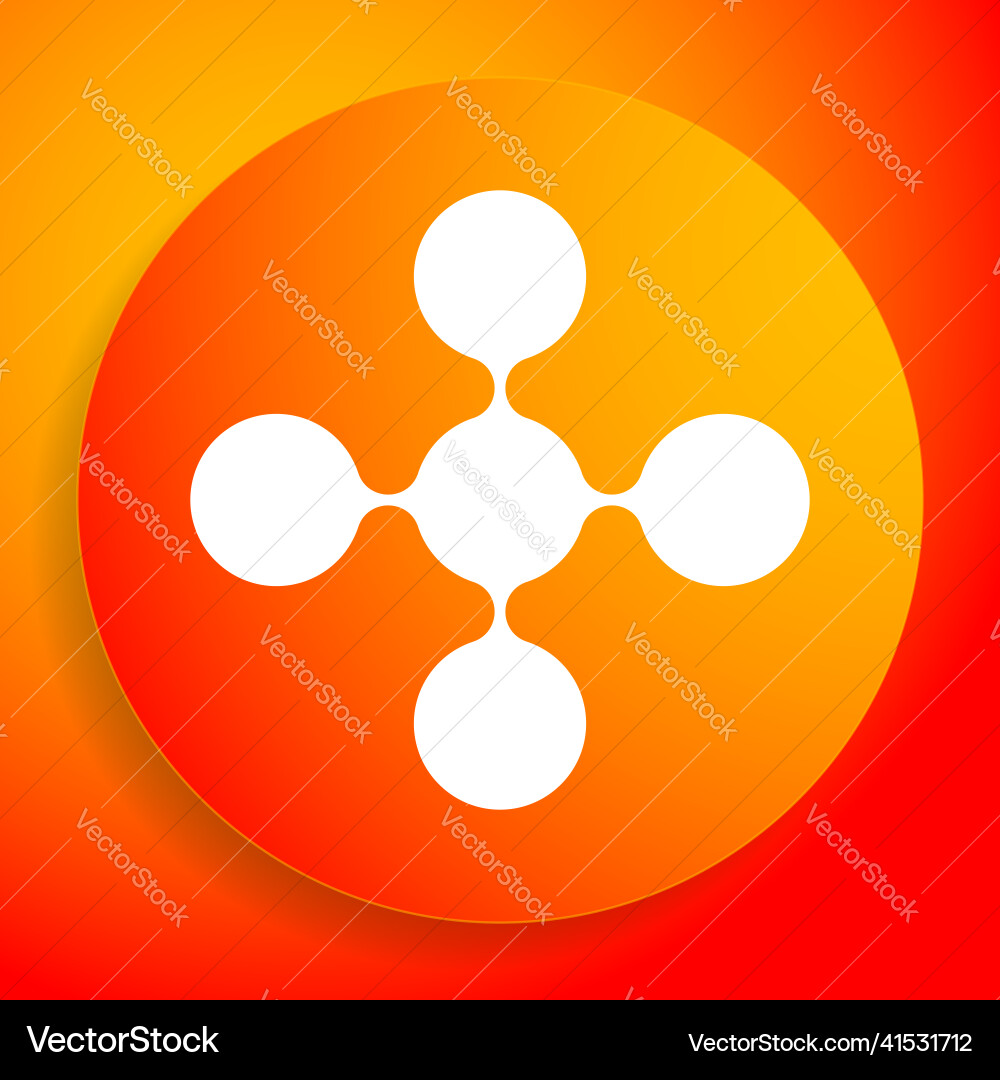 Connected circles nodes as technology tech Vector Image