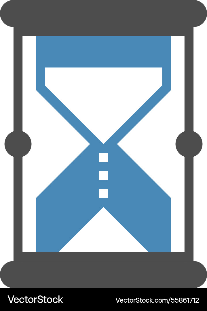 Deadline flat web icon concept Royalty Free Vector Image