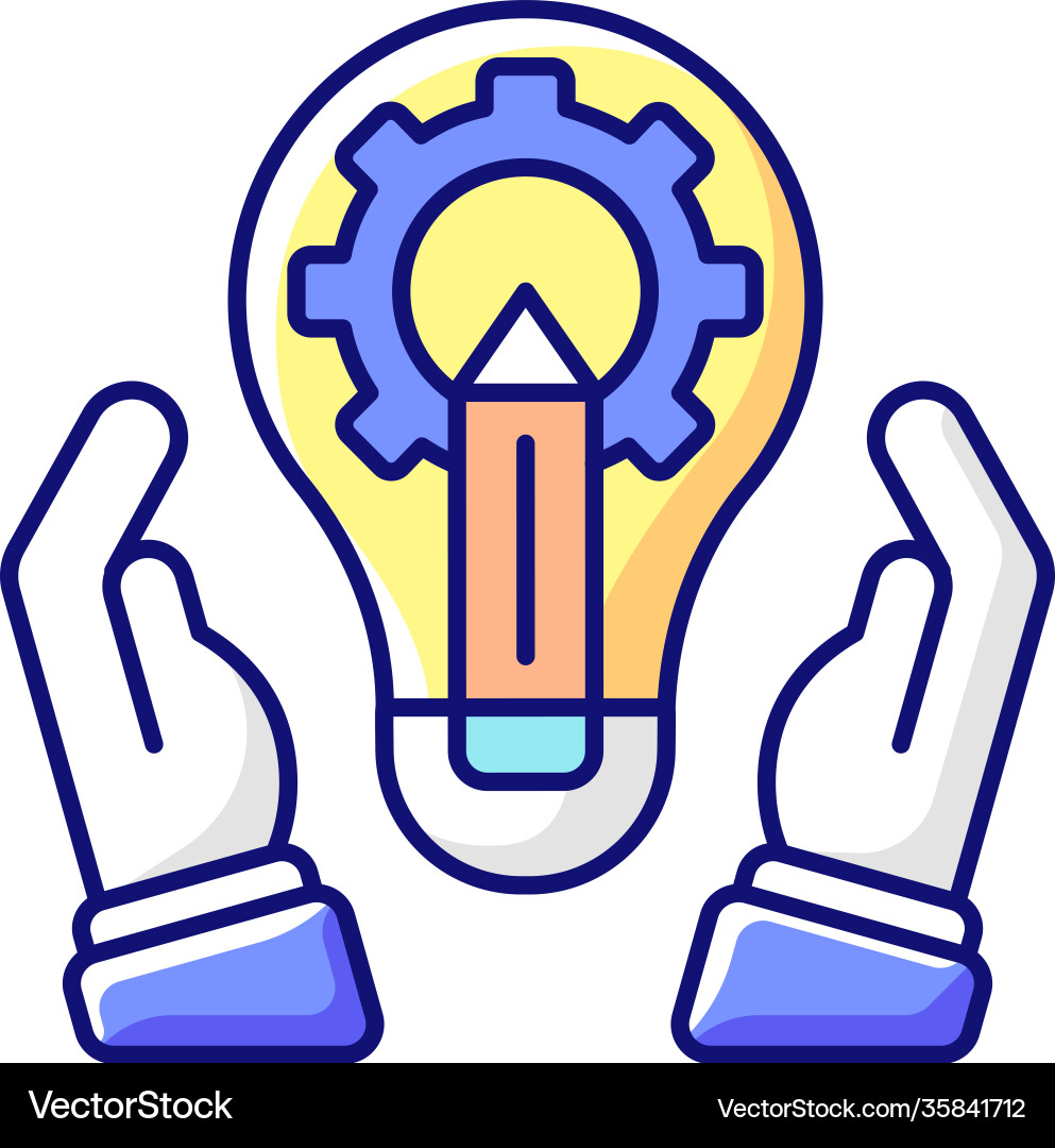 Development department rgb color icon Development department rgb color icon vector image