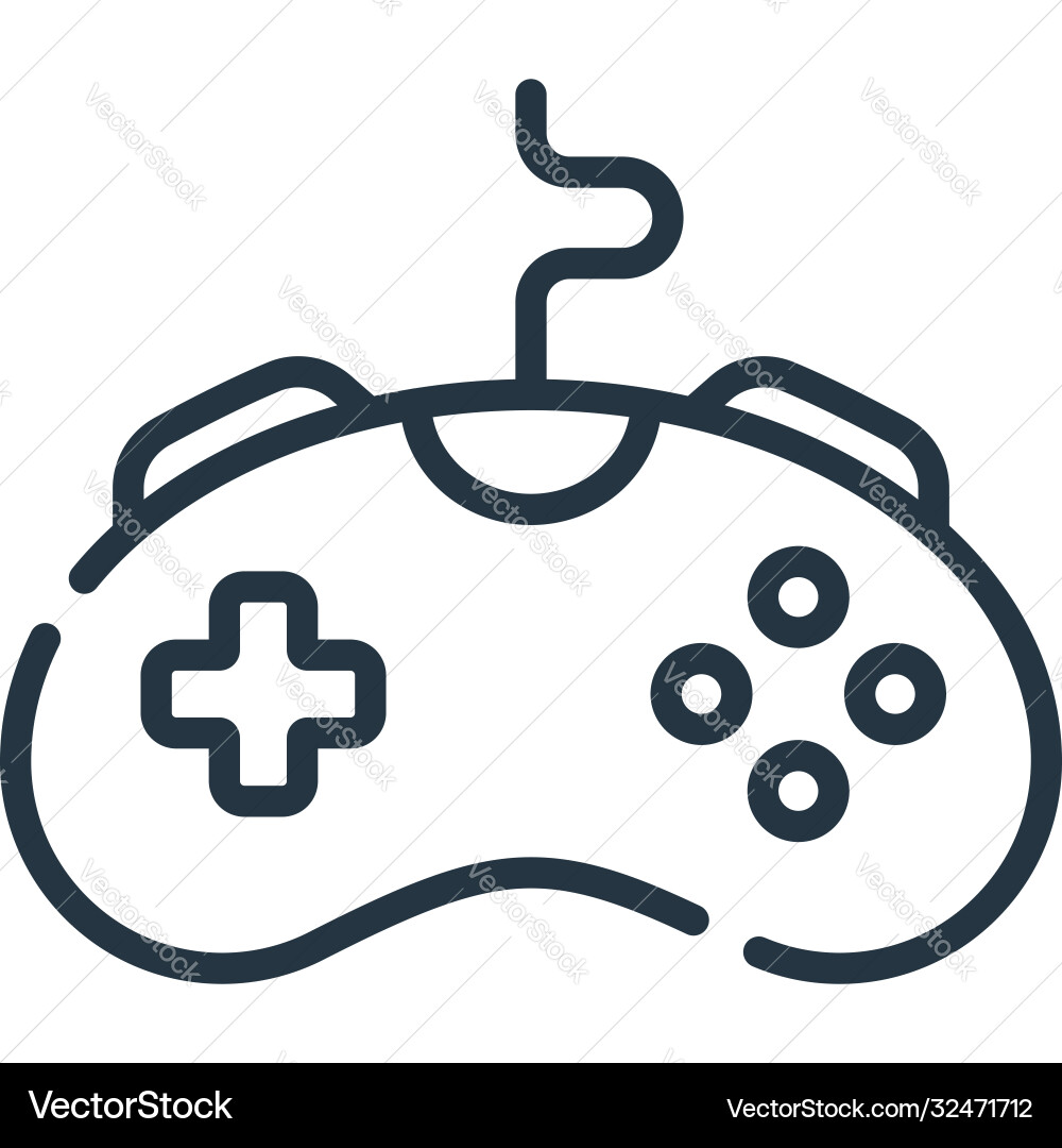 Game controller icon isolated on white background Game controller icon isolated on white background vector image