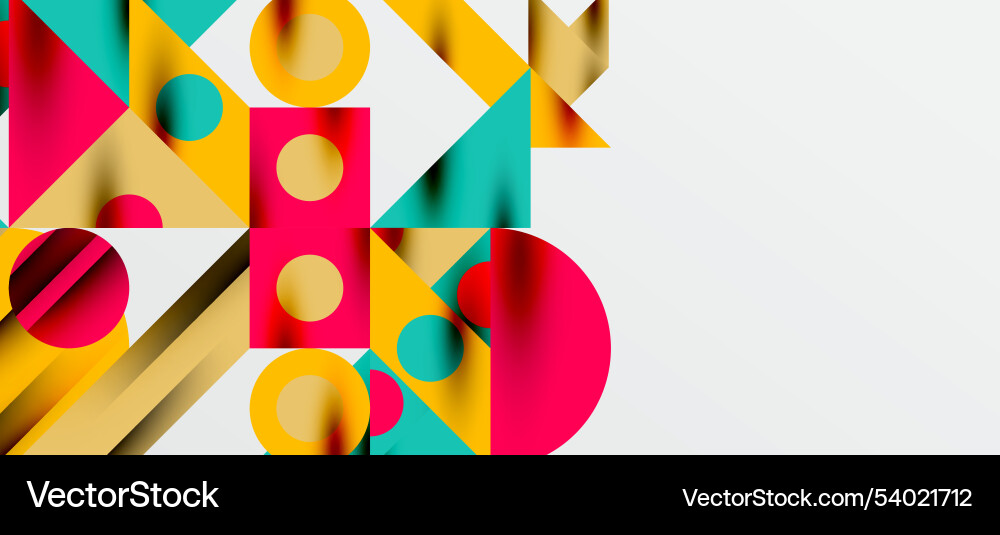 Geometric neo patterns abstract background Vector Image