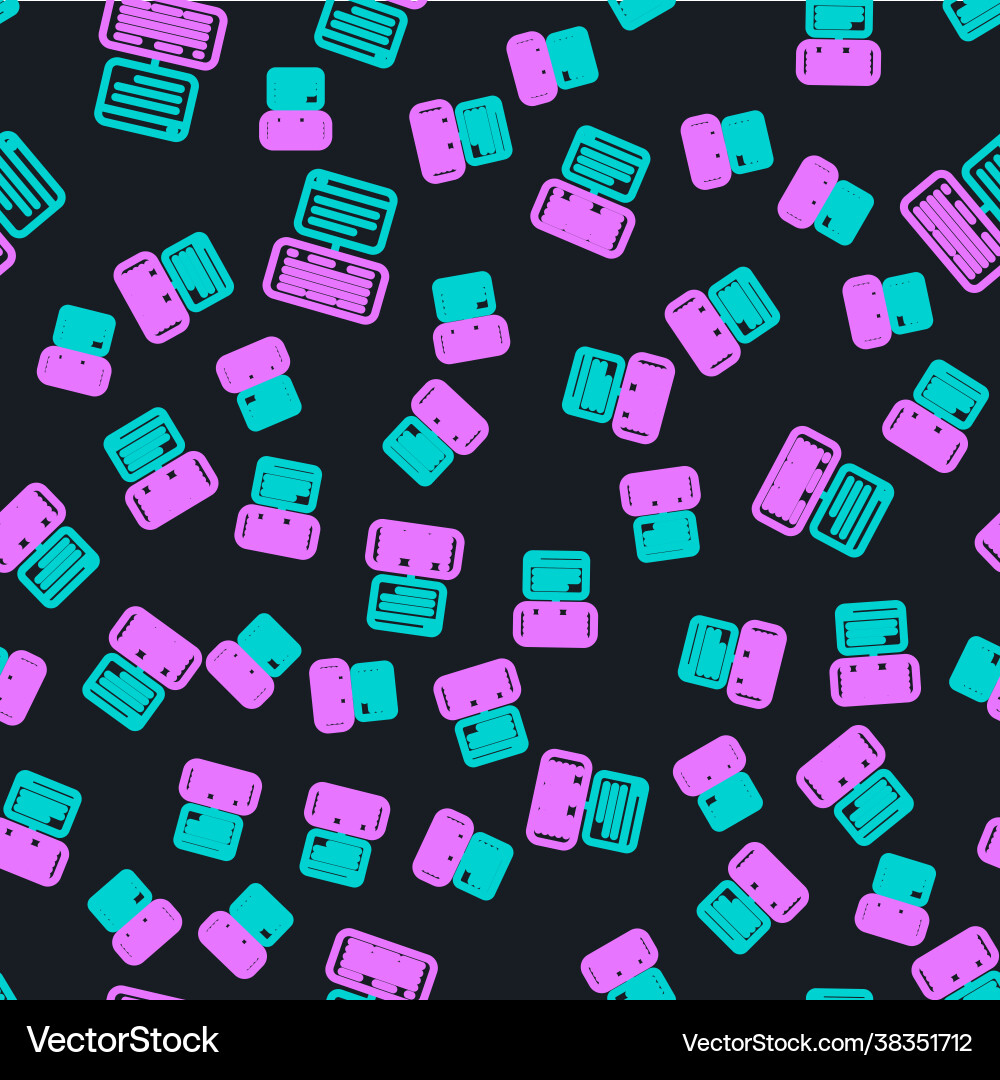 Line server data web hosting icon isolated Line server data web hosting icon isolated vector image