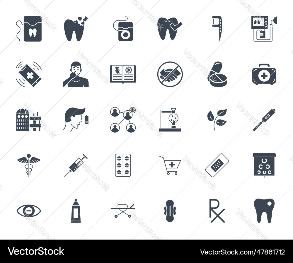Medizinische Icons Set Medizinische Icons Set vektorbild
