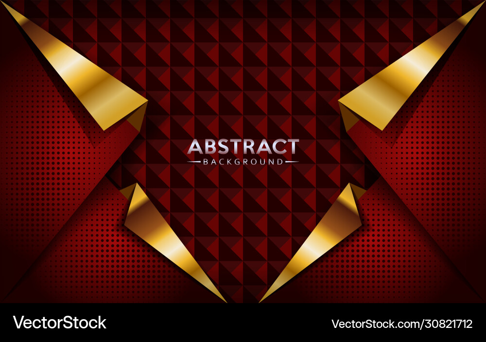 Modern red geometric with overlap textured layer Modern red geometric with overlap textured layer vector image