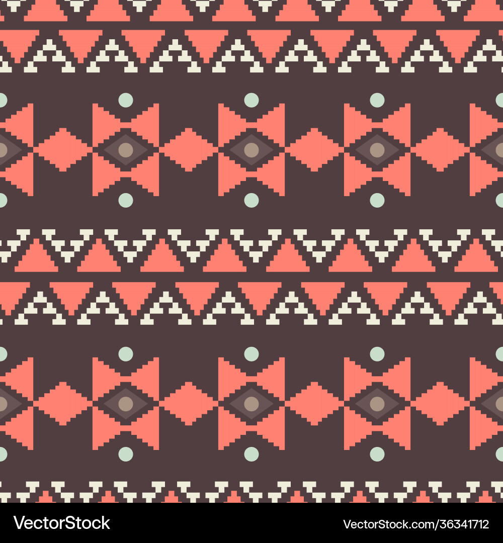 Native american seamless pattern Native american seamless pattern vector image