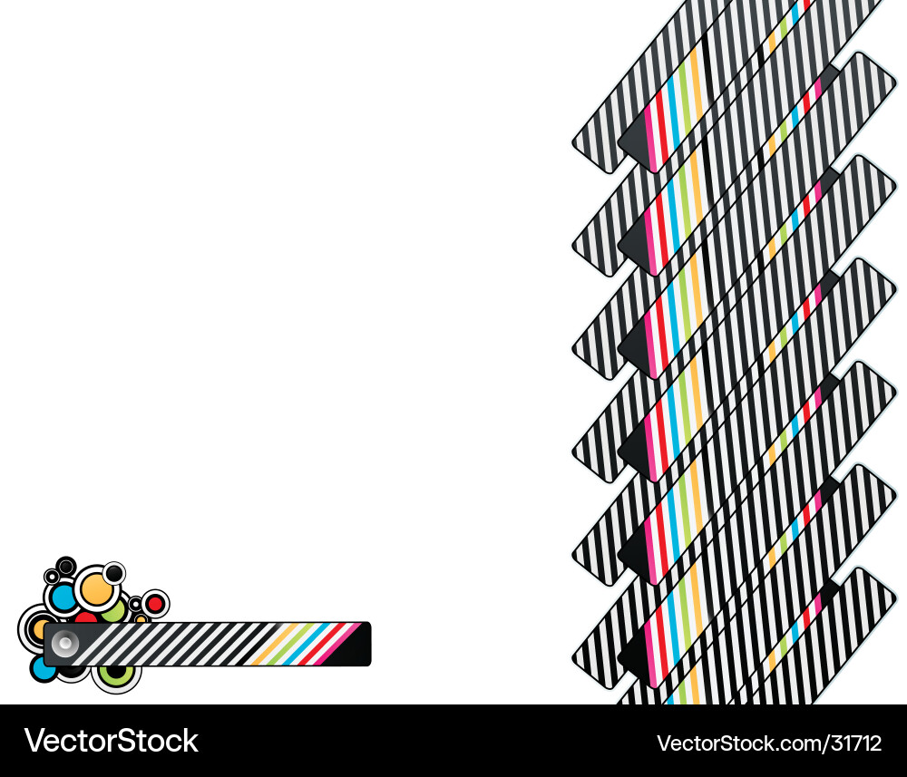 Retro end lines Vector Image