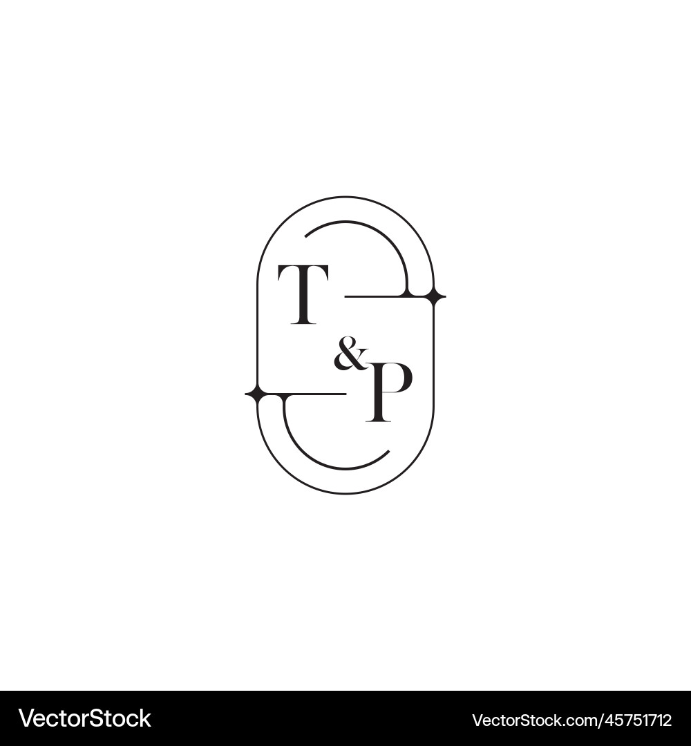 Tp line simple initial concept with high quality Vector Image