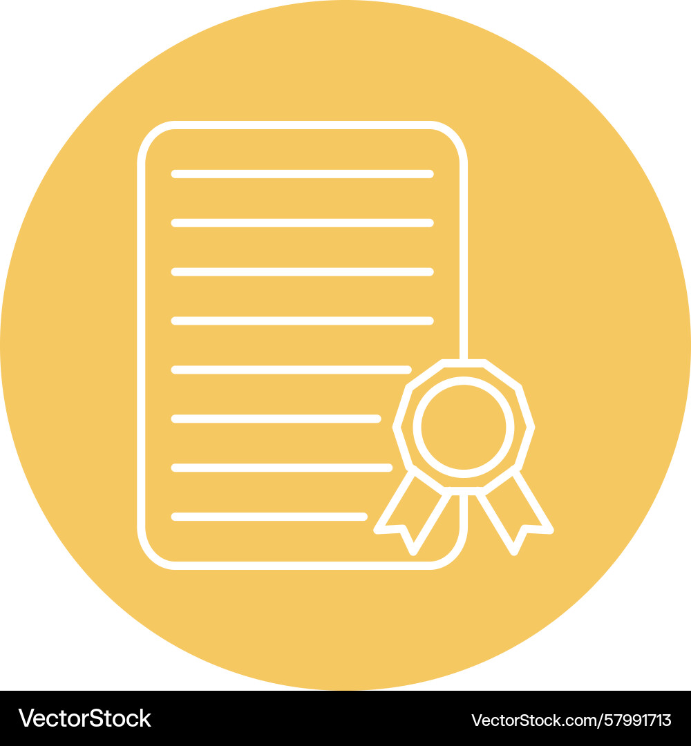 Certificate line multi circle Vector Image