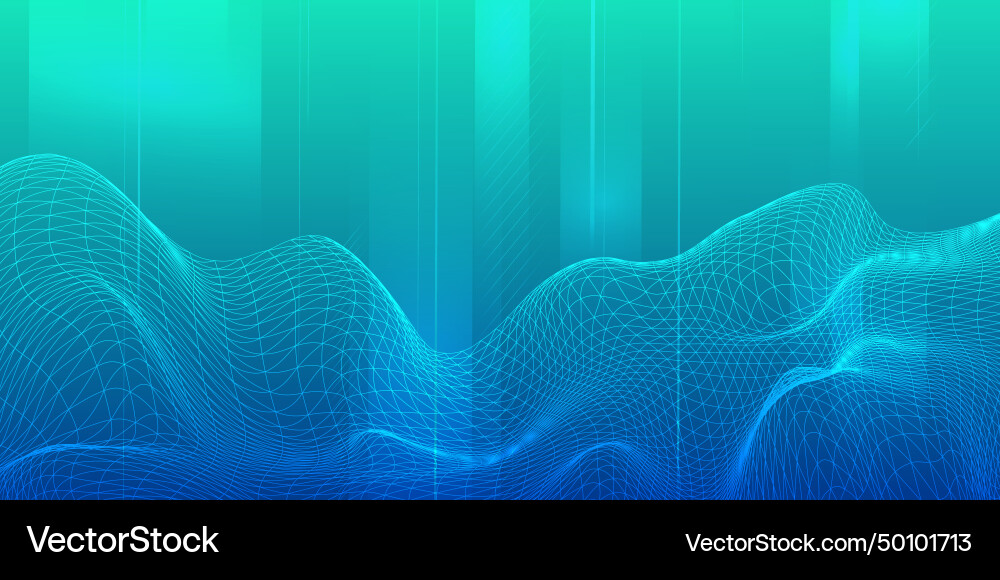 Digital technology futuristic internet network ai Vector Image