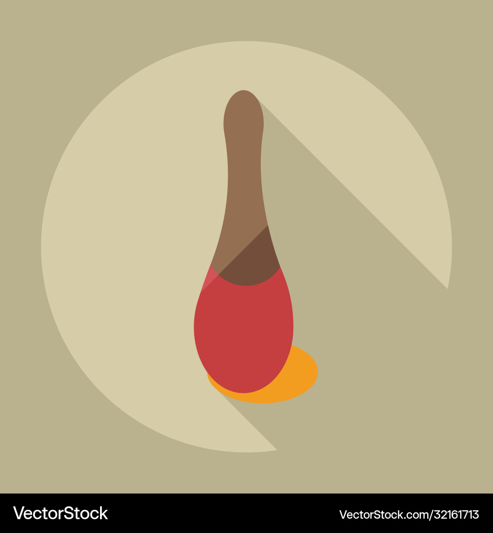 Flat modern design with shadow icons varnish Flat modern design with shadow icons varnish vector image