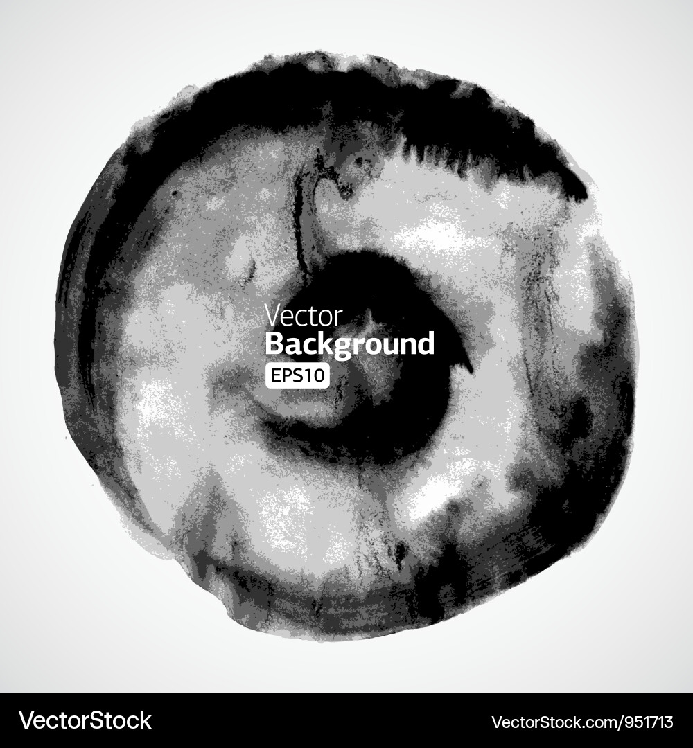 Ink Circle Texture Vector Image