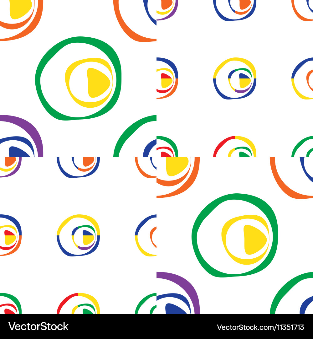 Retro abstract seamless pattern vector image