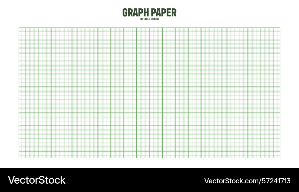 Sheet of graph paper with grid millimeter Vector Image