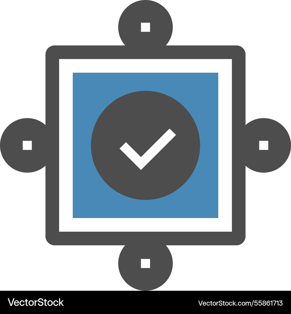 Solution flat web icon concept Solution flat web icon concept vector image
