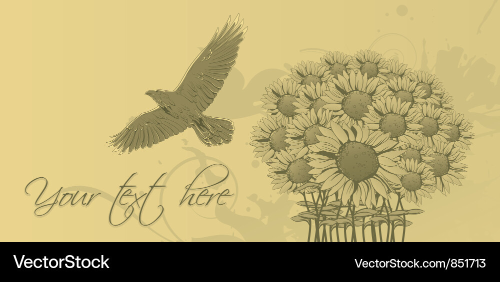 Vintage floral background Vector Image