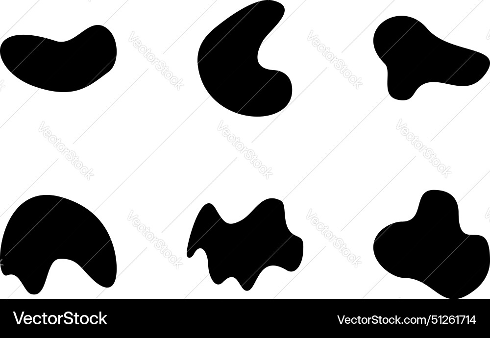 Abstract blobs liquid and fluid shape pictogram Abstract blobs liquid and fluid shape pictogram Vector Image