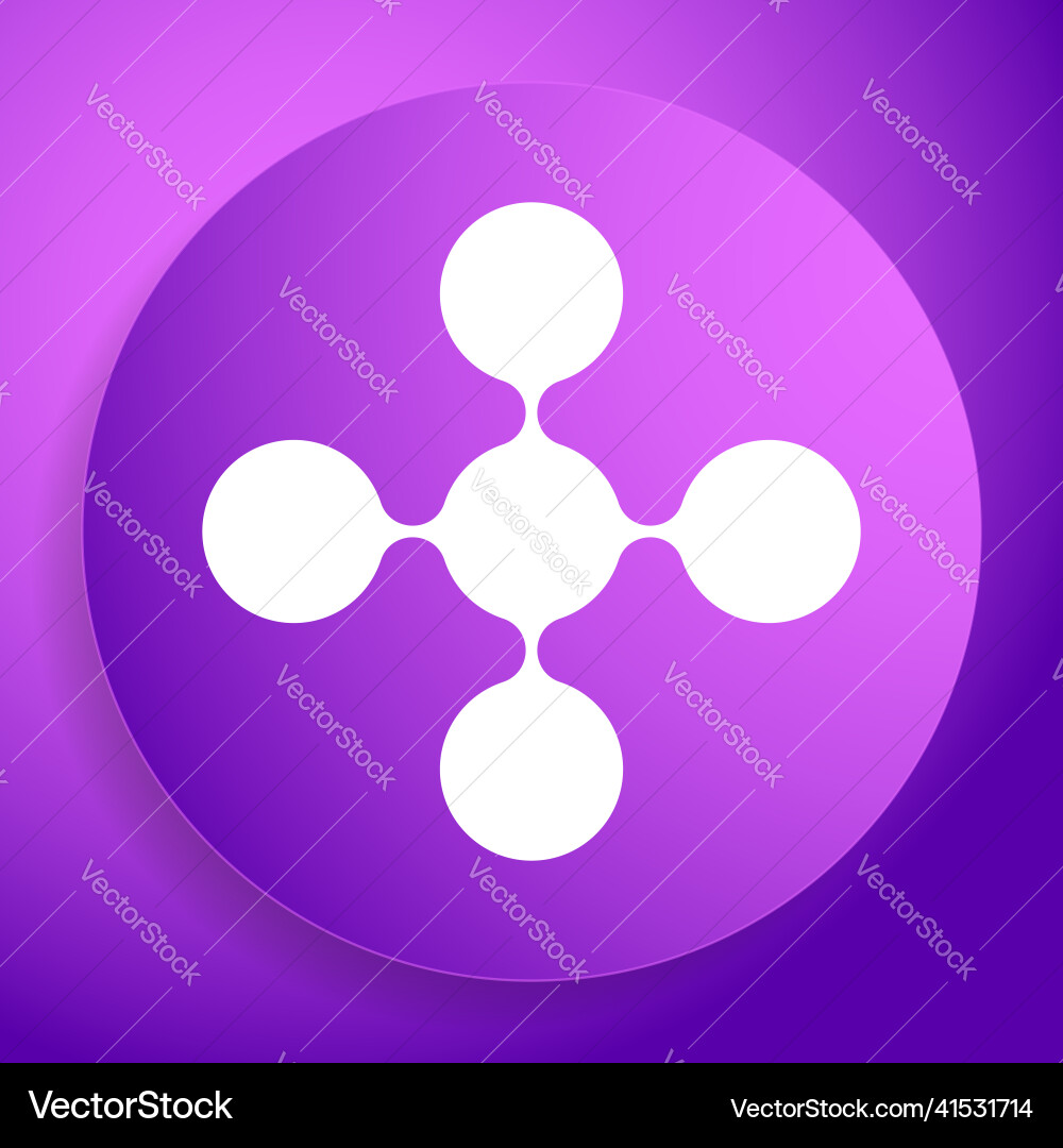 Connected circles nodes as technology tech Vector Image