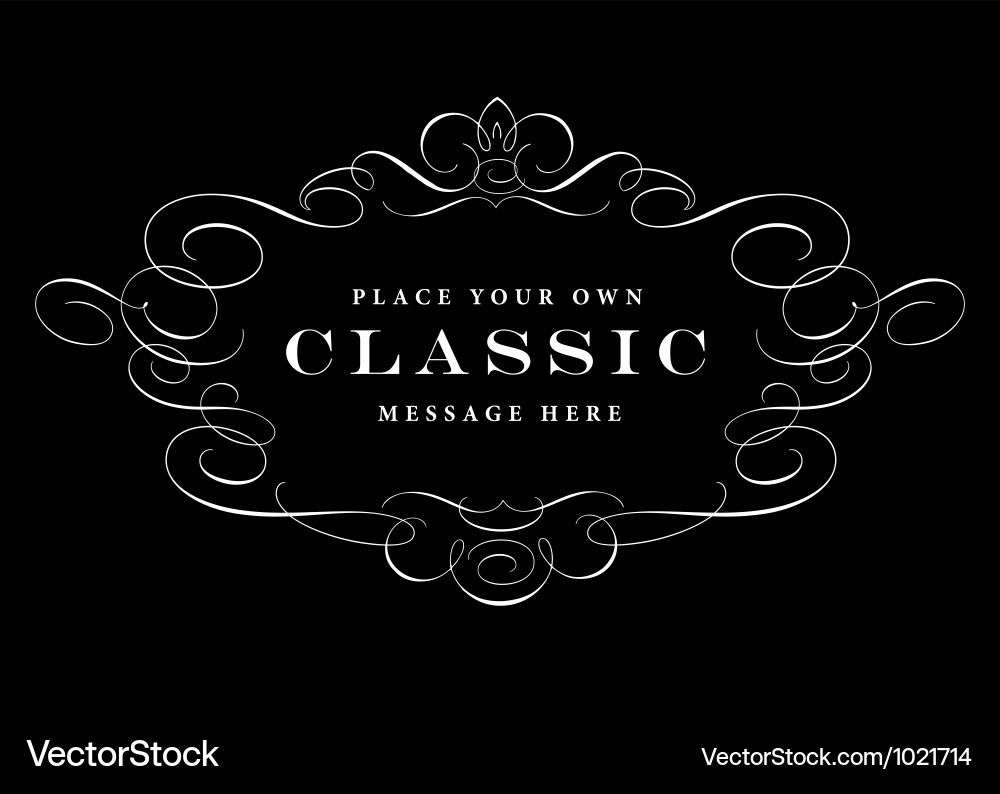 Elegant Scroll Template vector image