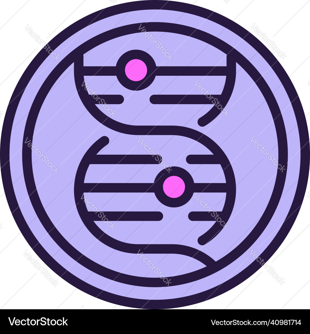 Experiment lab icon outline gene editing Experiment lab icon outline gene editing vector image
