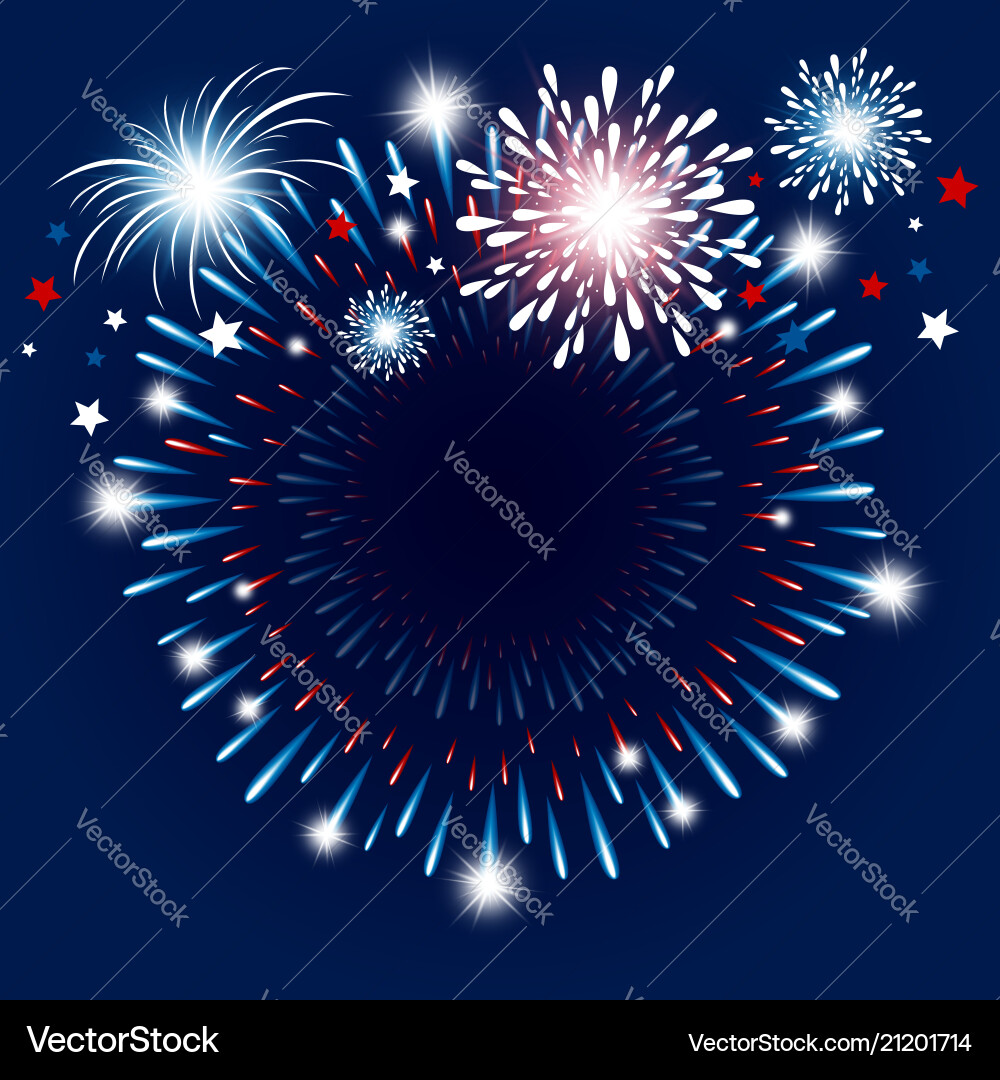 Fireworks Celebration Background vector image