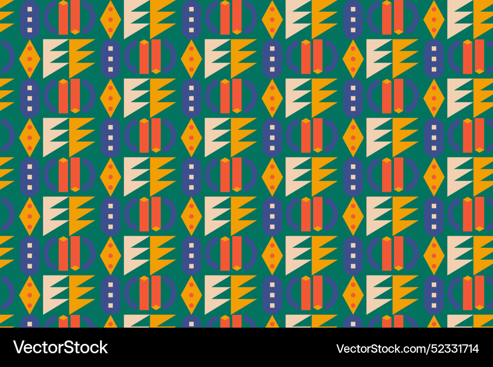 Flat design geometric pattern background Vector Image