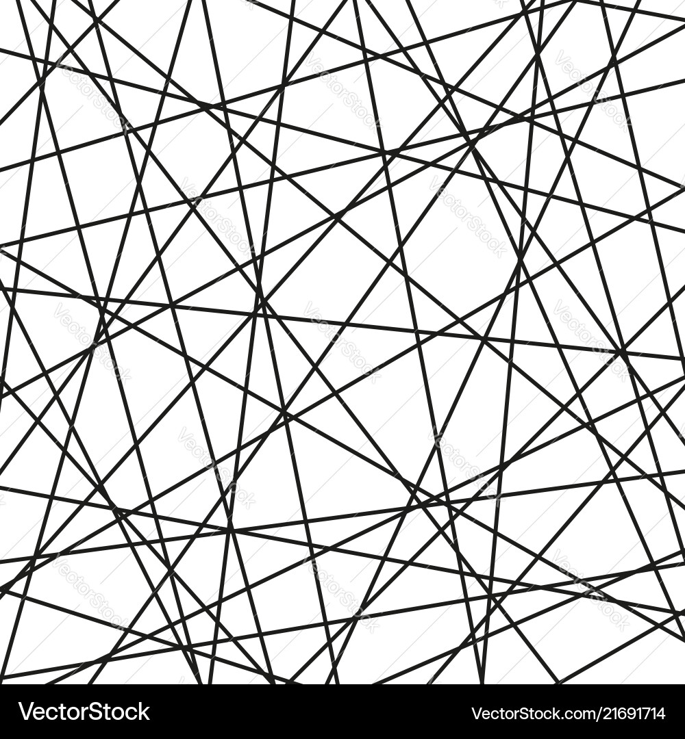 Geometric abstract pattern with black lines Vector Image