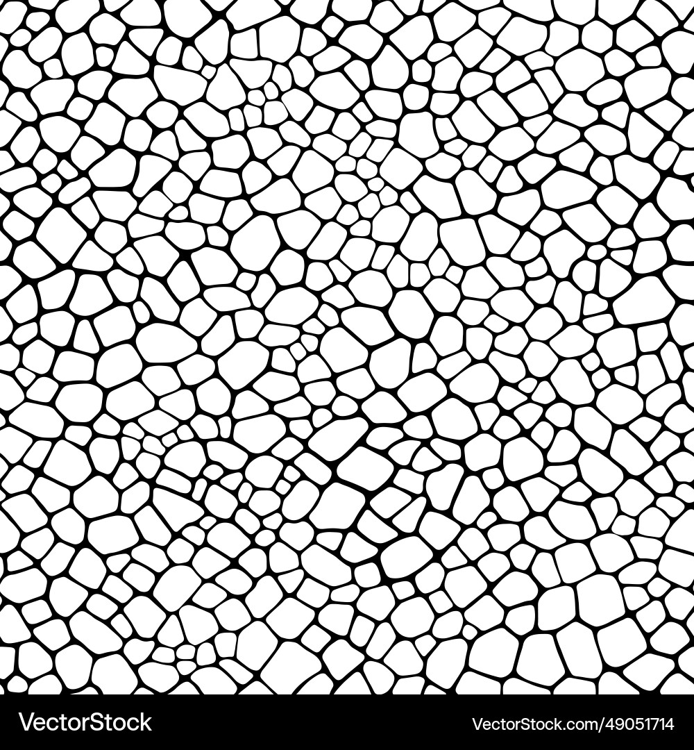 Hand drawn cobblestone seamless pattern simple vector image