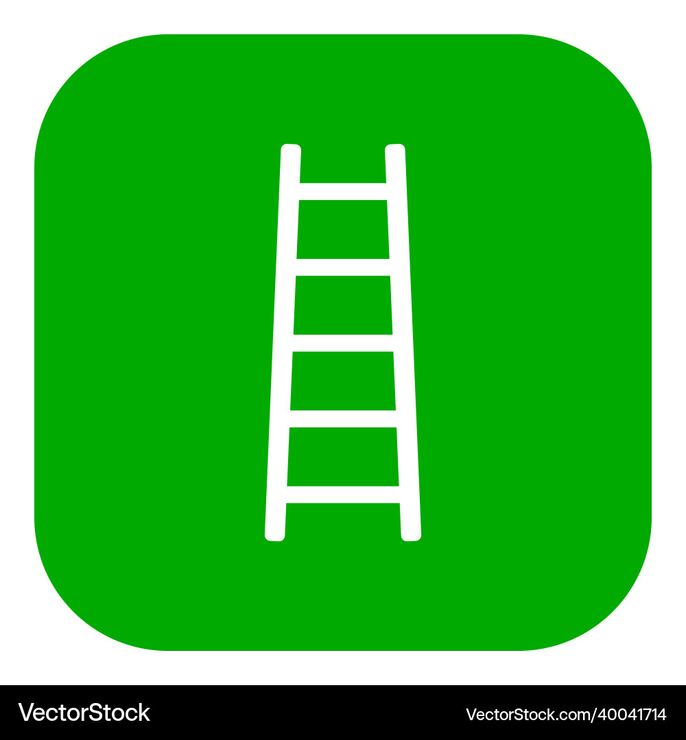 Ladder and app icon vector image