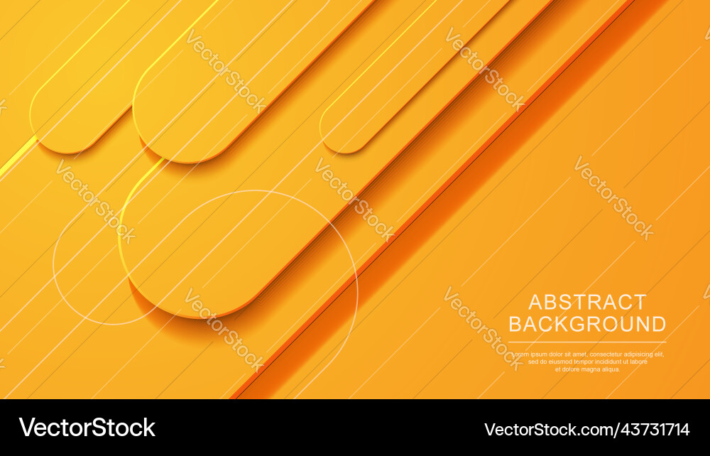 Modern 3d shapes background with diagonal style vector image