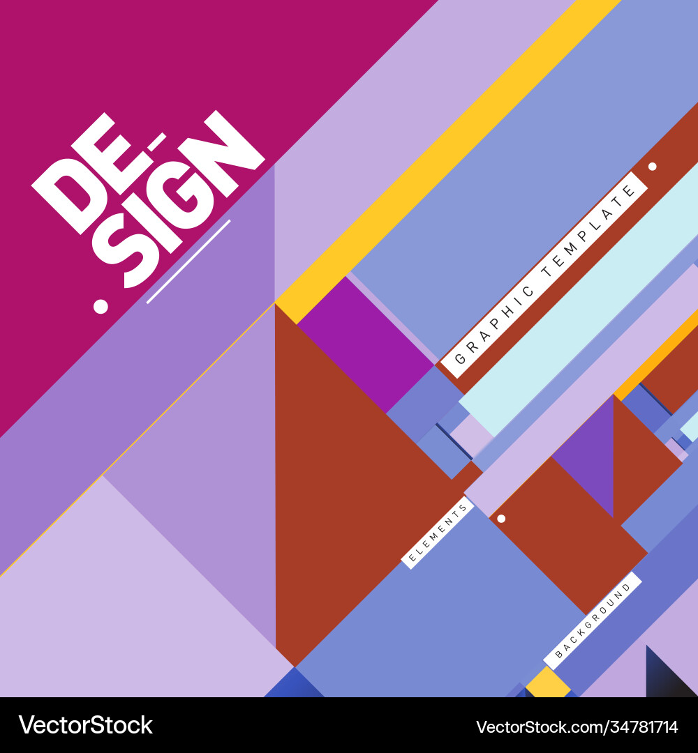 Modern colorful background material design vector image