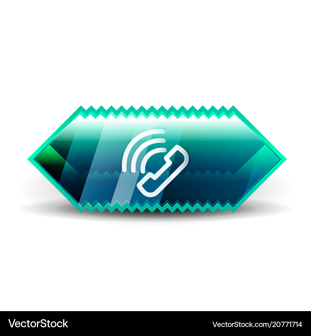 Phone support web button Vector Image