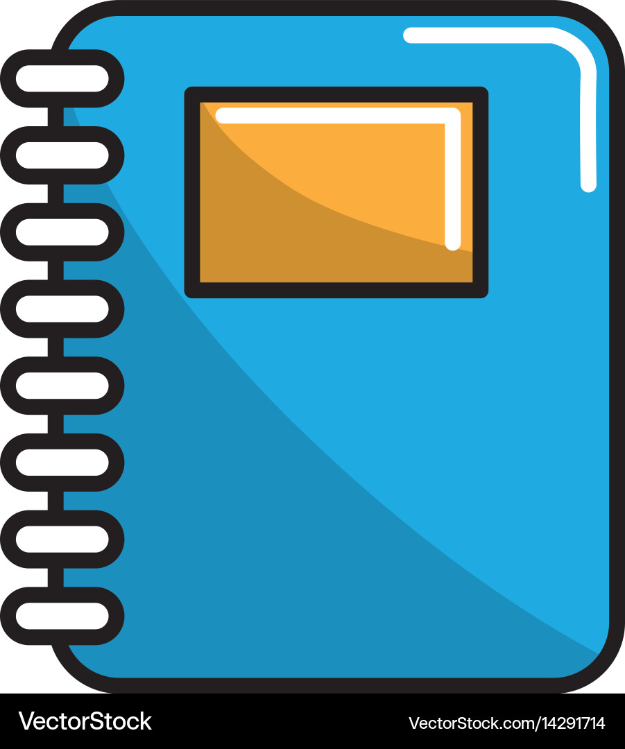 Rings notebook tool to study and learn vector image