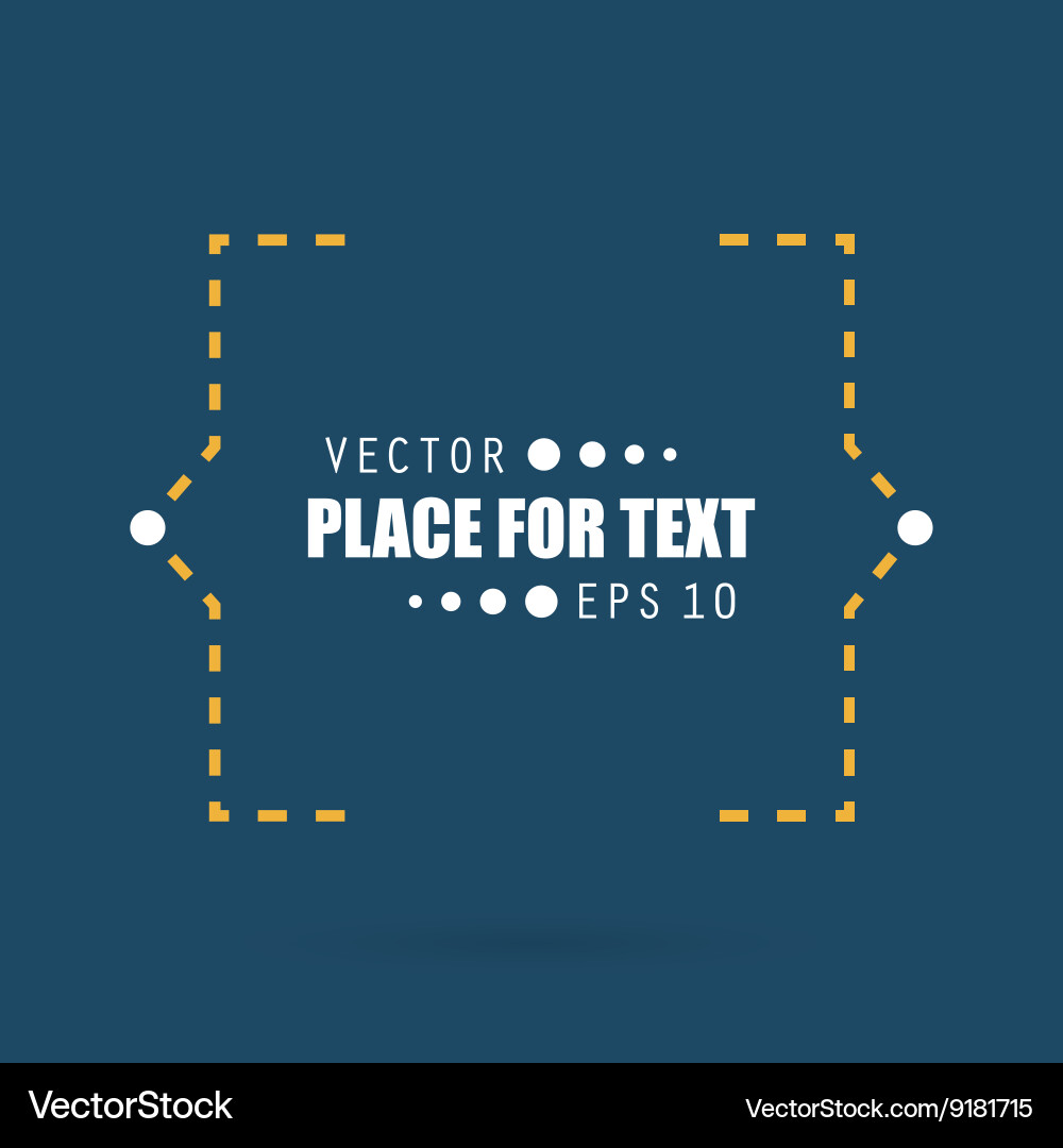 Abstract concept empty speech square quote vector image