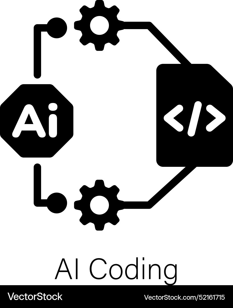 Ai coding Vector Image