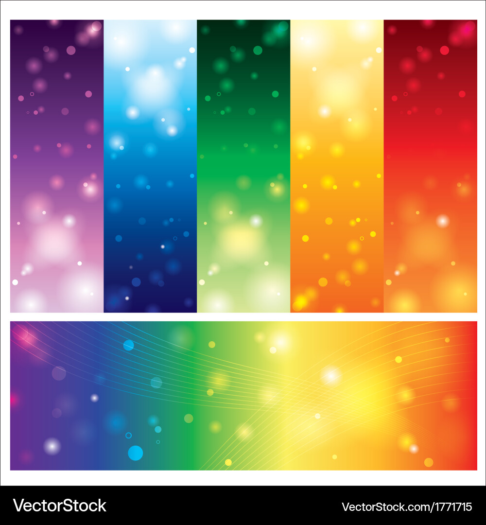 Colorful Abstract Element Card Background vector image