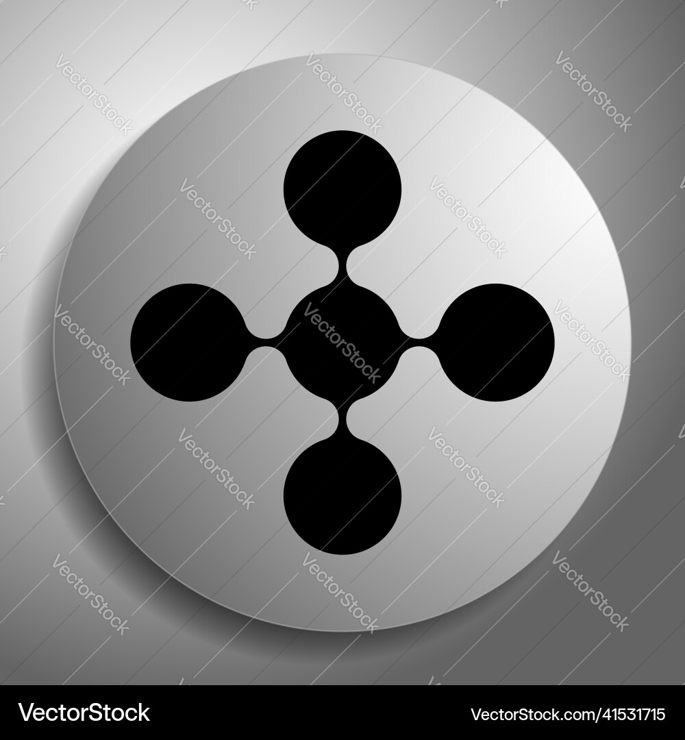 Connected circles nodes as technology tech Connected circles nodes as technology tech vector image